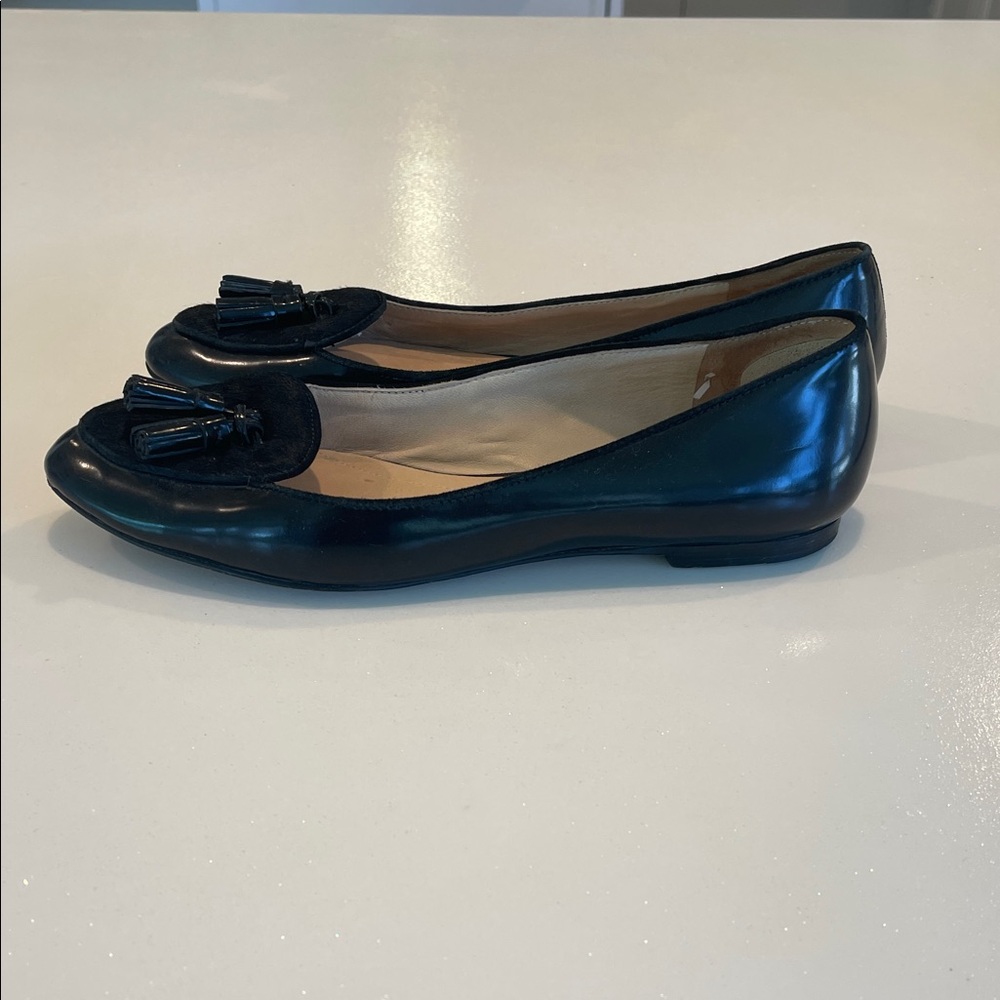 Massino Dutti Black Leather Women's Shoes size 40 8.5 9 - Picture 5 of 11
